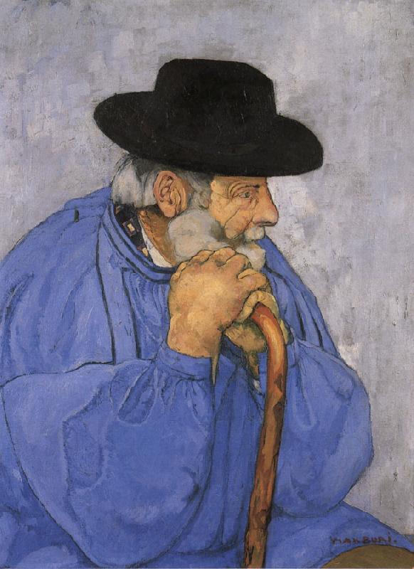 Max Buri Oberlander Bauer mit Hut und Stock oil painting picture